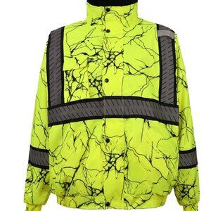 COPY - Water Proof Reflective Jacket Lightning Pattern